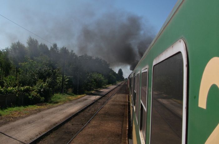 2. Kép: Szombathelytől Pécsig ma még (legalább) húsz alkalommal száll fel a füst az induláskor.